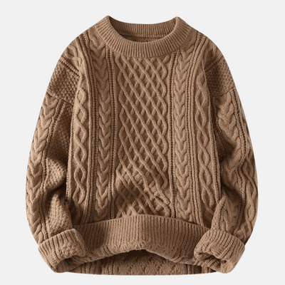 Finlay | Men's Cable Knit Crew Neck Jumper
