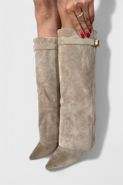 Penelope | Women's Fold-Over Knee High Boots