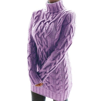 Rosalie | Women's Cable Knit Jumper Dress