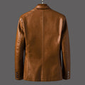 Abel | Men's Faux Leather Two-Button Jacket