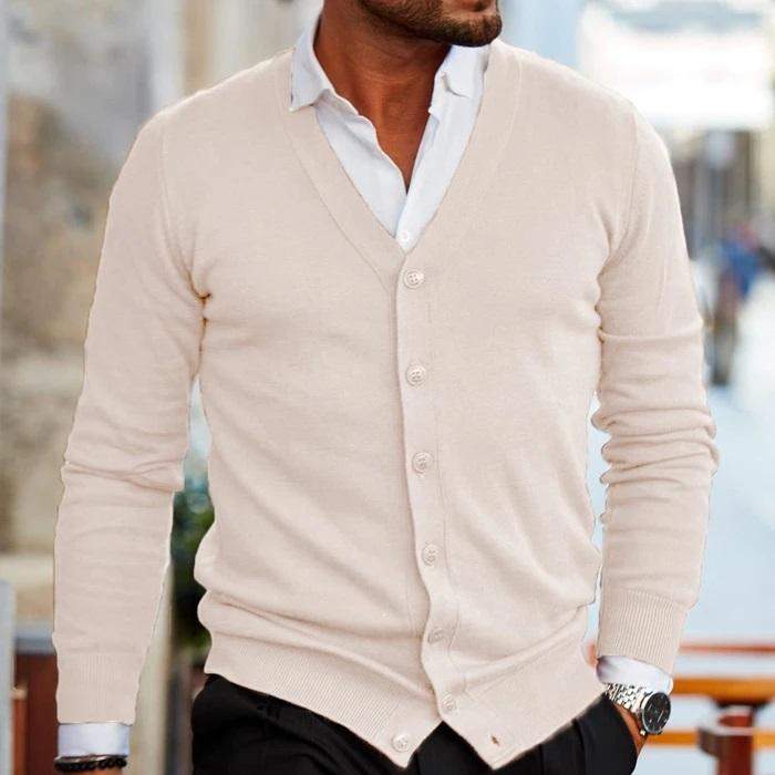 Adrian | Men's V-Neck Button Up Cardigan