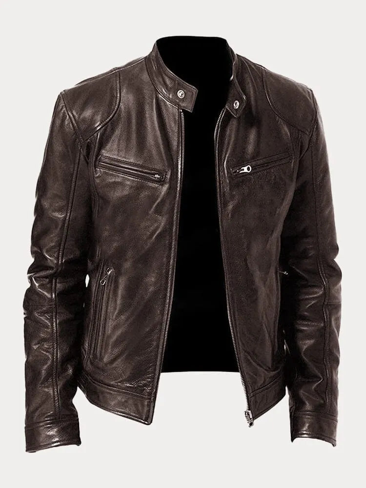 Archer | Men's Faux Leather Biker Jacket