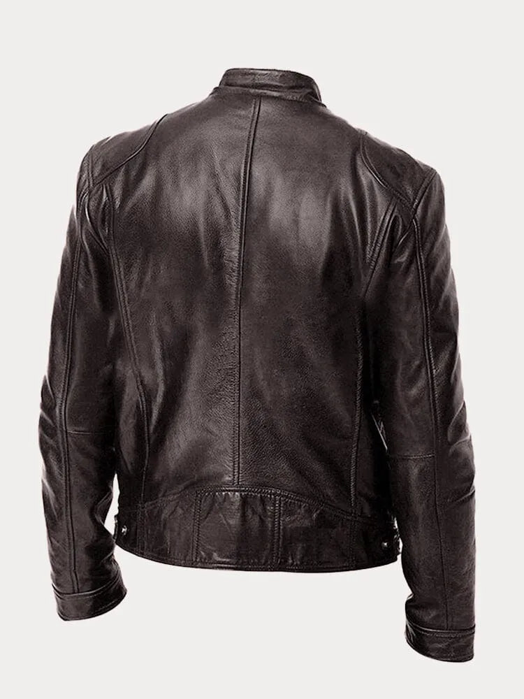 Archer | Men's Faux Leather Biker Jacket