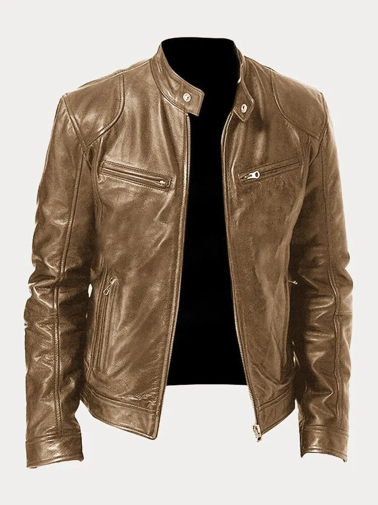 Archer | Men's Faux Leather Biker Jacket