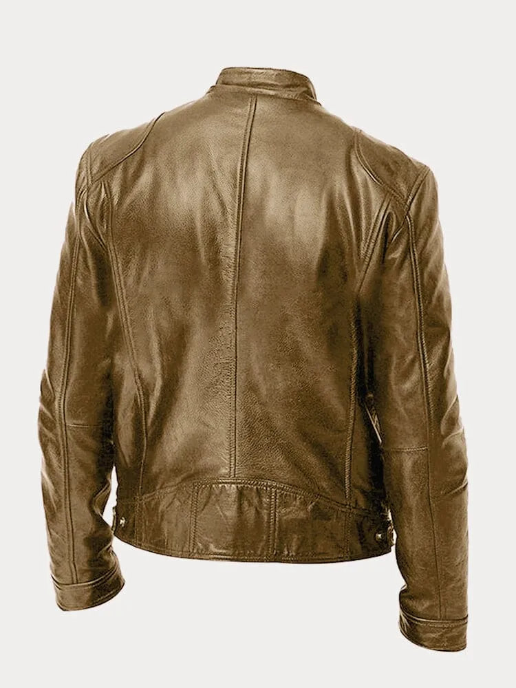 Archer | Men's Faux Leather Biker Jacket