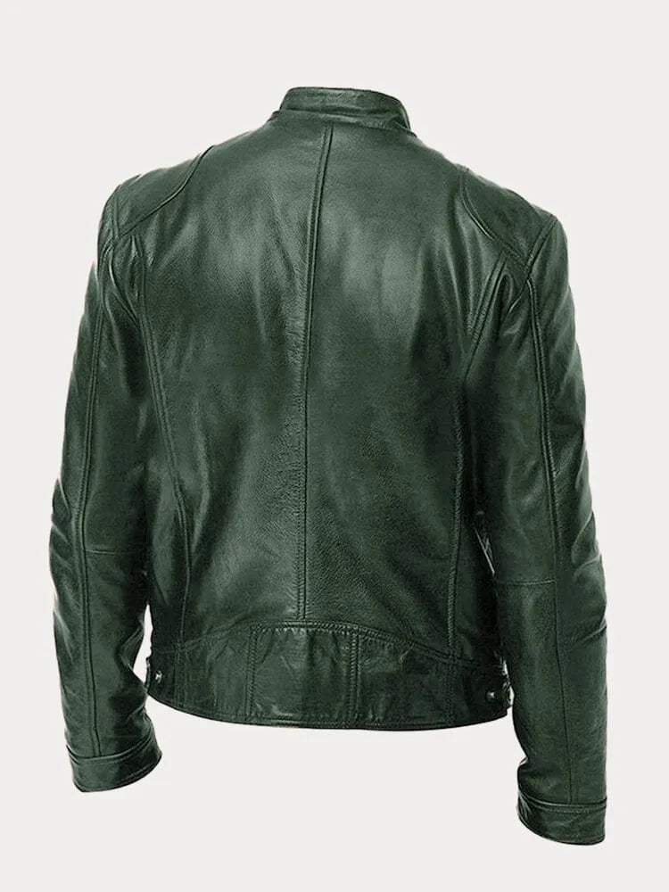 Archer | Men's Faux Leather Biker Jacket