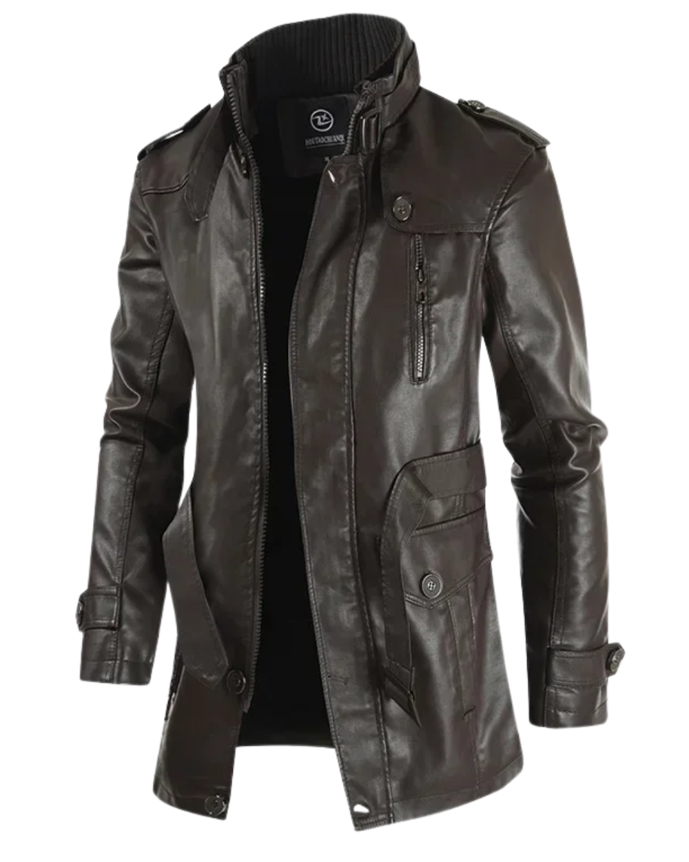 Arlo | Men's Long Leather Biker Jacket