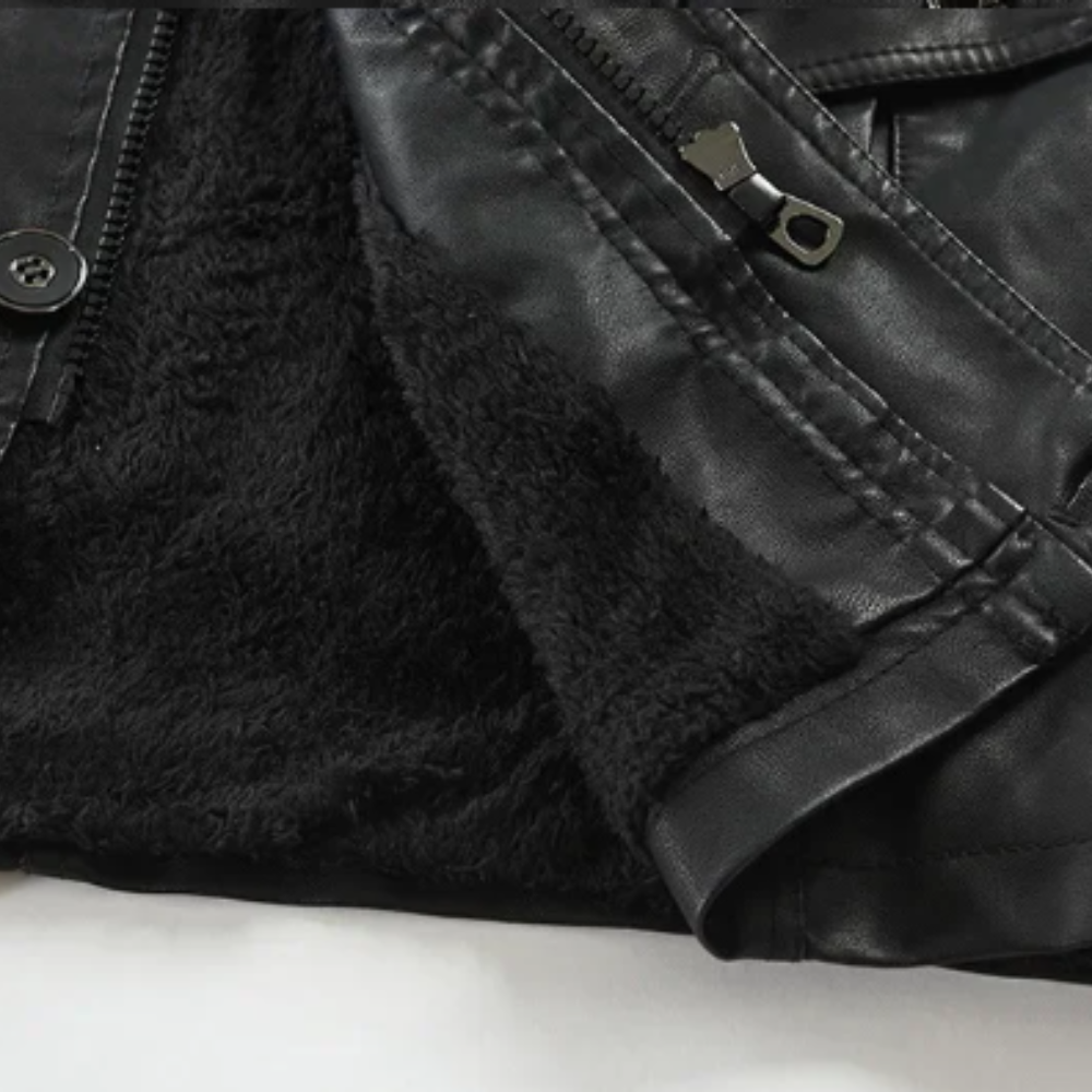 Arlo | Men's Long Leather Biker Jacket