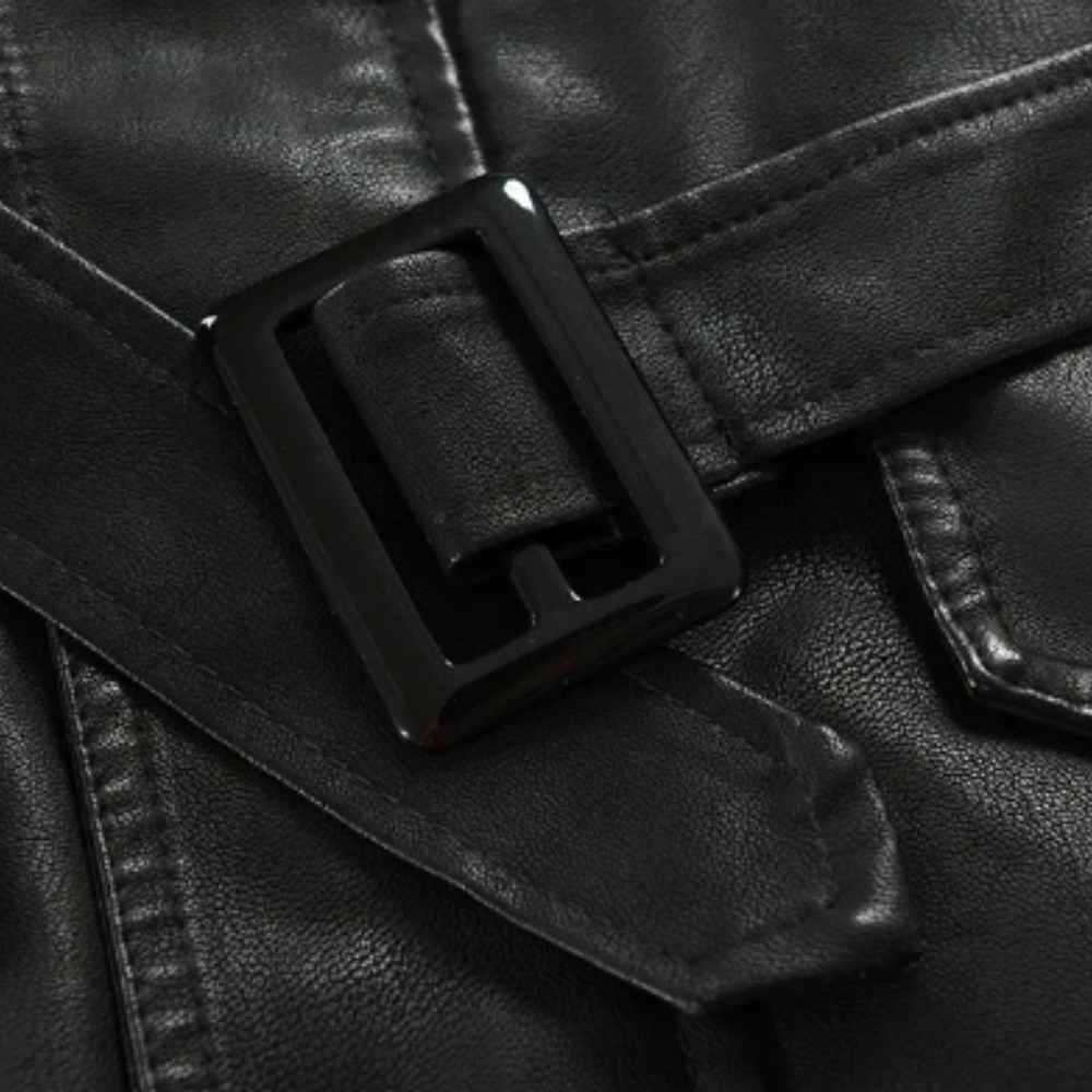 Arlo | Men's Long Leather Biker Jacket
