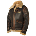 Asher | Men's Leather Aviator Bomber Jacket