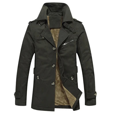 Atticus | Men's Padded Fleece-Lined Trench Coat