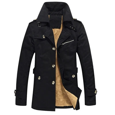Atticus | Men's Padded Fleece-Lined Trench Coat