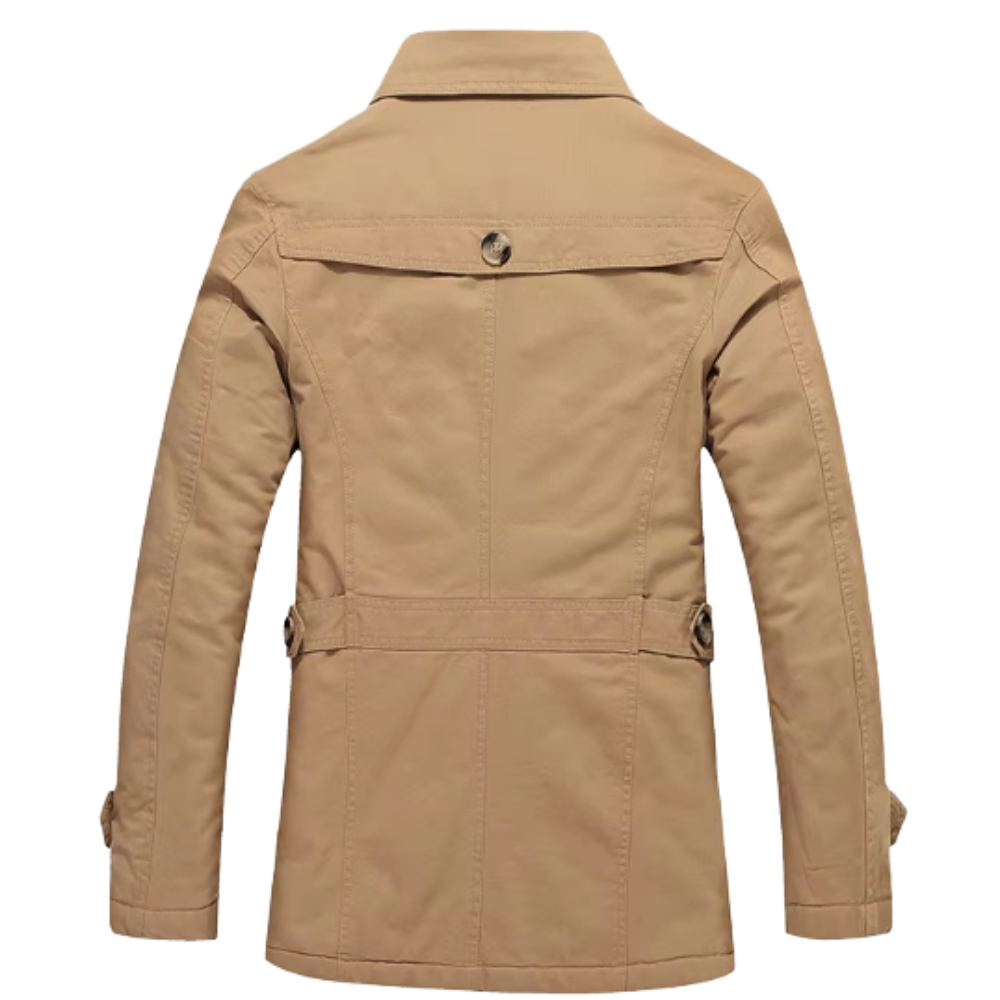 Atticus | Men's Padded Fleece-Lined Trench Coat