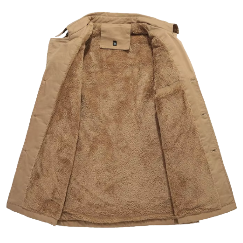 Atticus | Men's Padded Fleece-Lined Trench Coat