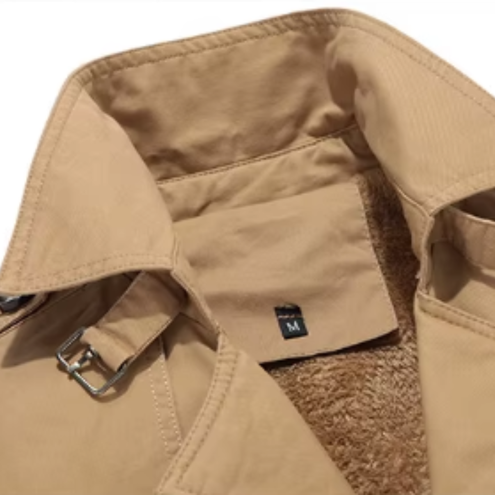 Atticus | Men's Padded Fleece-Lined Trench Coat