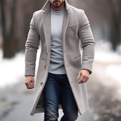 August | Men's Wool Blend Overcoat
