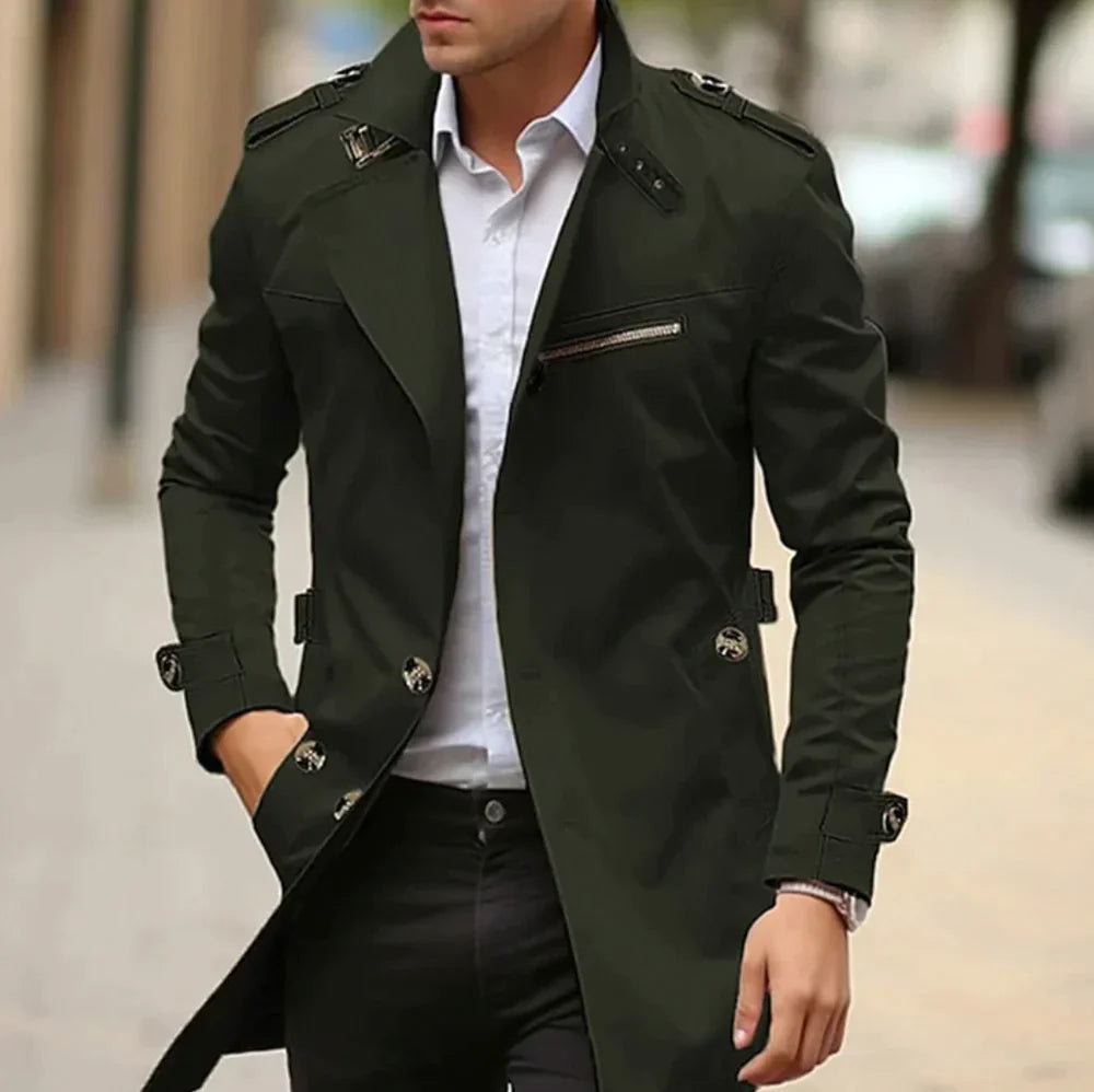 Barnaby | Men's Slim Fit Trench Coat