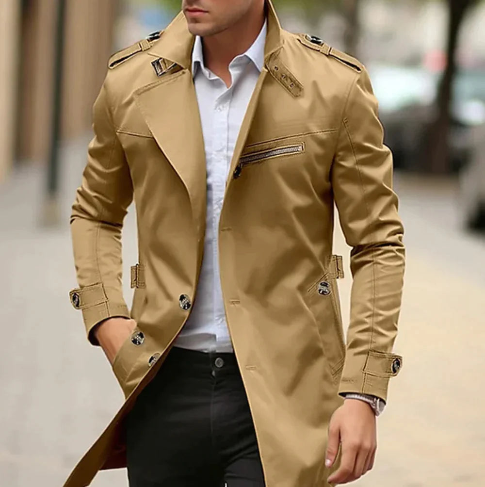 Barnaby | Men's Slim Fit Trench Coat