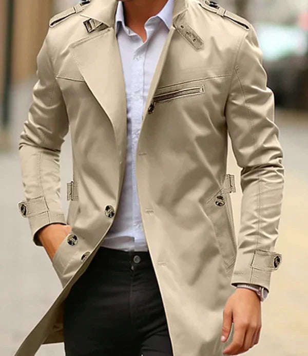 Barnaby | Men's Slim Fit Trench Coat
