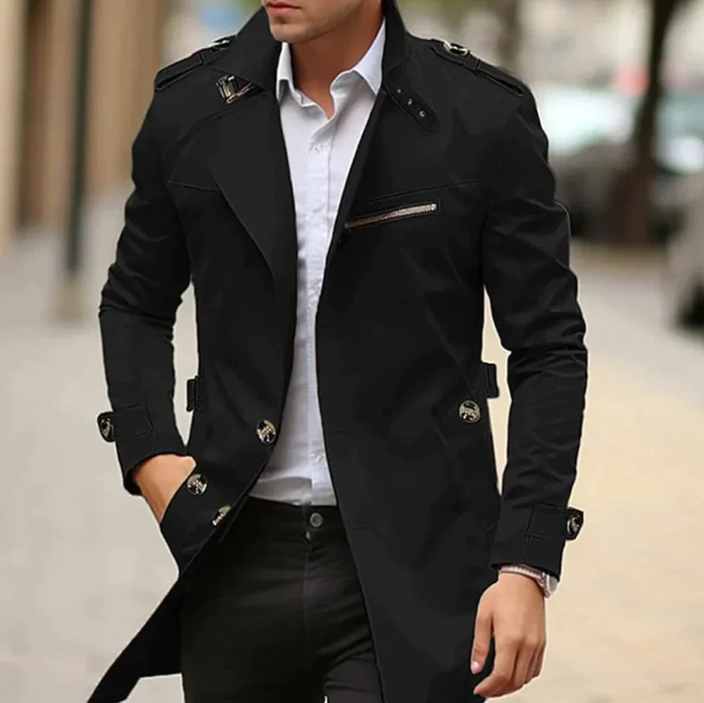 Barnaby | Men's Slim Fit Trench Coat