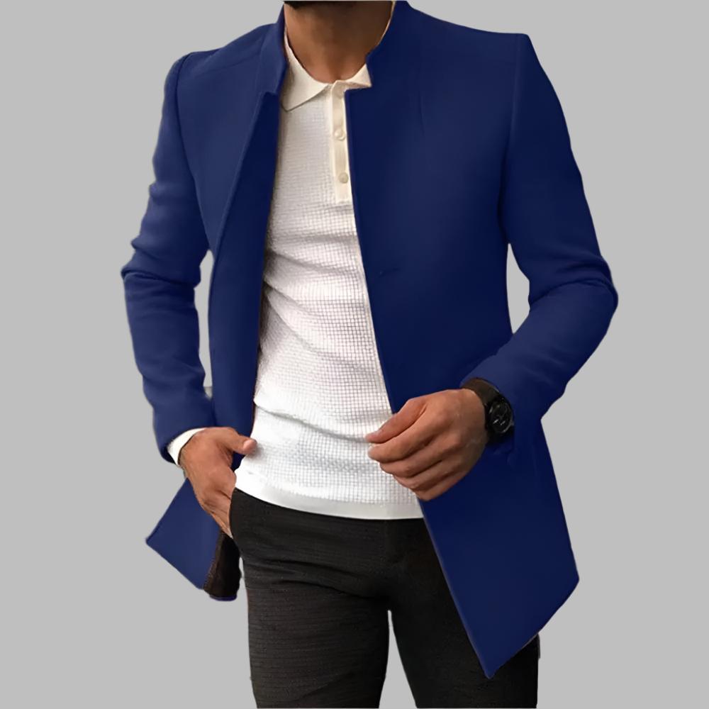 Bennett | Men's Long Stand Collar Overcoat