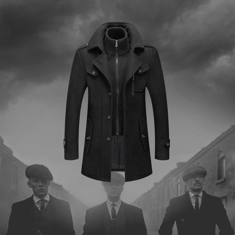 Bertram | Men's Padded Stand Collar Coat