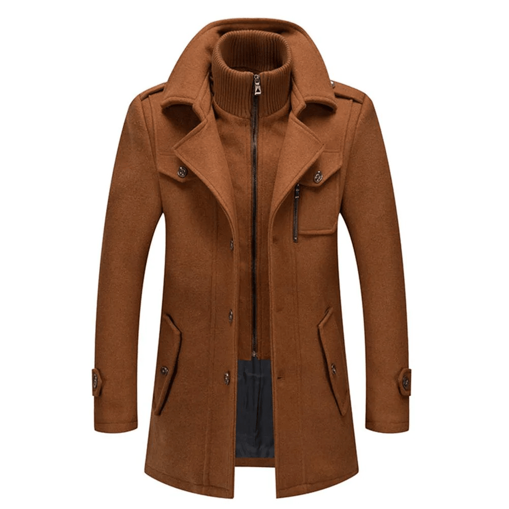 Bertram | Men's Padded Stand Collar Coat