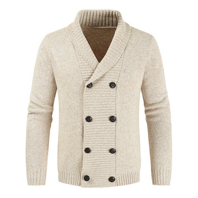 Bertrand | Men's Double-Breasted Shawl Cardigan