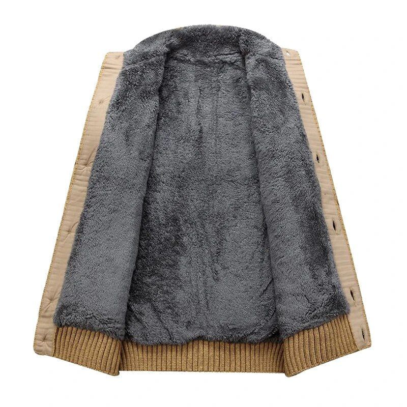 Brendan | Men's Fleece Lined Cable Knit Cardigan