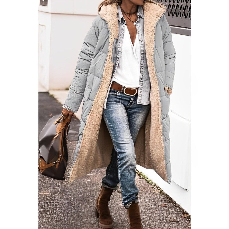 Carys | Women's Long Reversible Hooded Coat