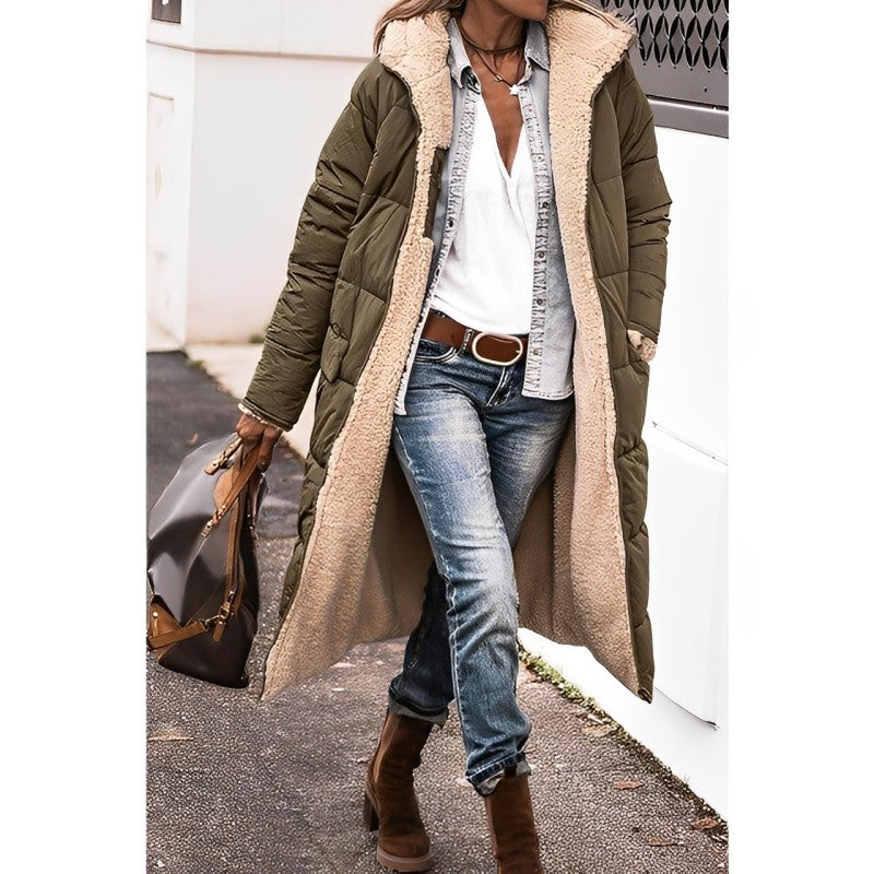Carys | Women's Long Reversible Hooded Coat