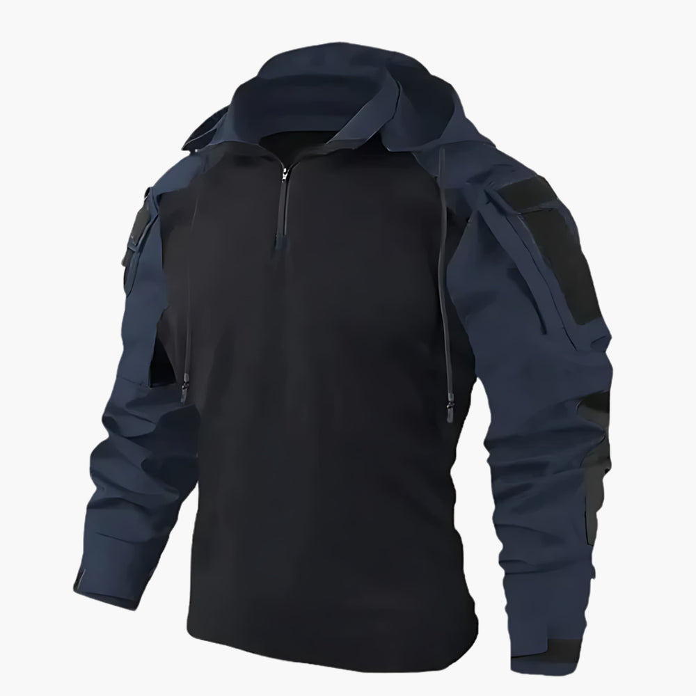 Casper | Men's Tactical Quarter-Zip Hooded Jacket