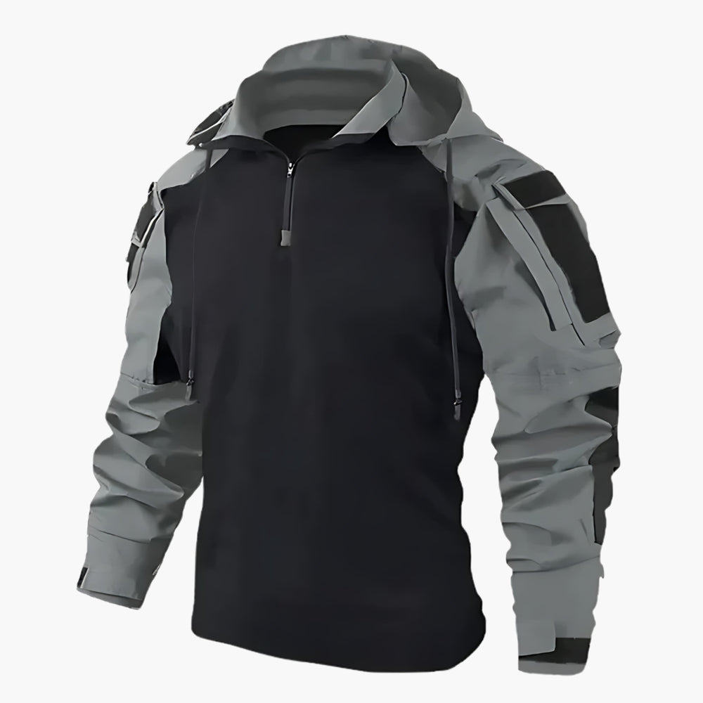 Casper | Men's Tactical Quarter-Zip Hooded Jacket