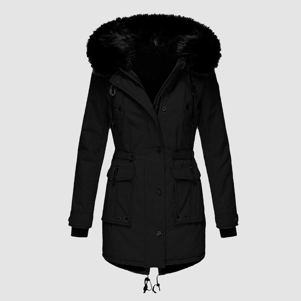Cassia | Women's Faux Fur Hooded Parka Coat