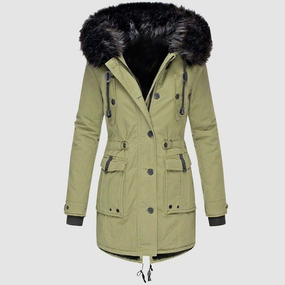 Cassia | Women's Faux Fur Hooded Parka Coat
