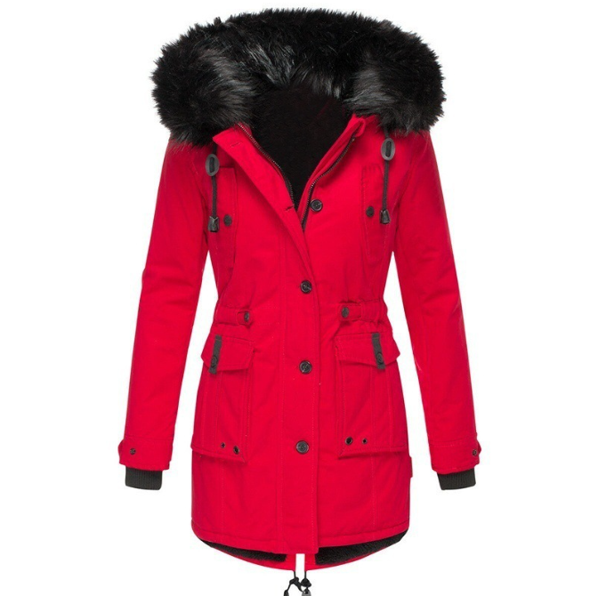 Cassia | Women's Faux Fur Hooded Parka Coat