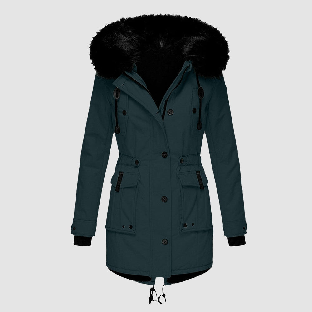 Cassia | Women's Faux Fur Hooded Parka Coat