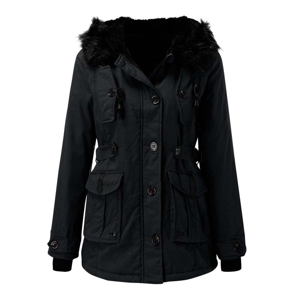 Cassia | Women's Faux Fur Hooded Parka Coat