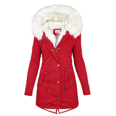 Cecily | Women's Fleece-Lined Hooded Coat