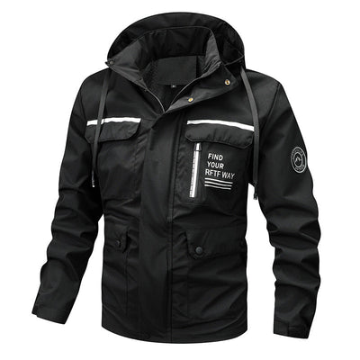 Cedric | Men's Waterproof Hooded Rain Jacket