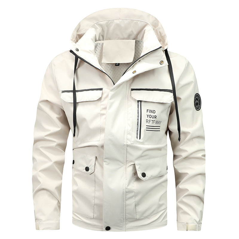 Cedric | Men's Waterproof Hooded Rain Jacket