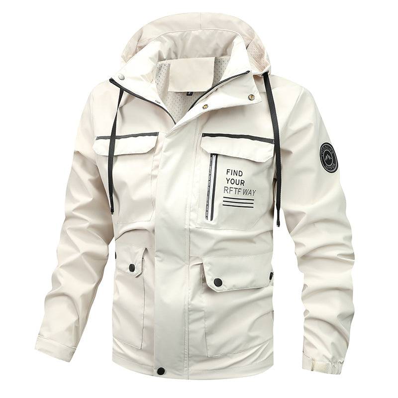 Cedric | Men's Waterproof Hooded Rain Jacket