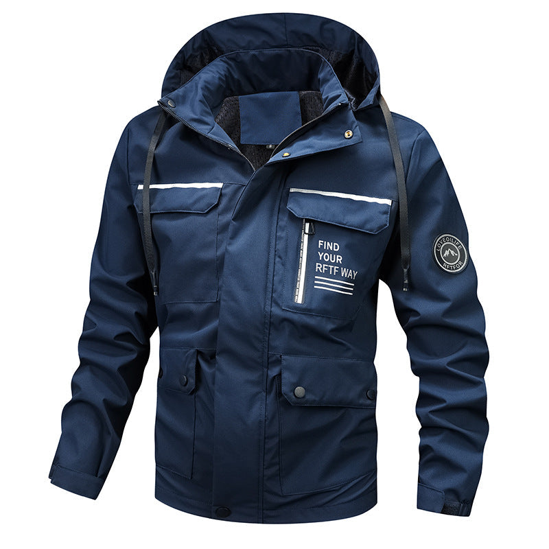 Cedric | Men's Waterproof Hooded Rain Jacket