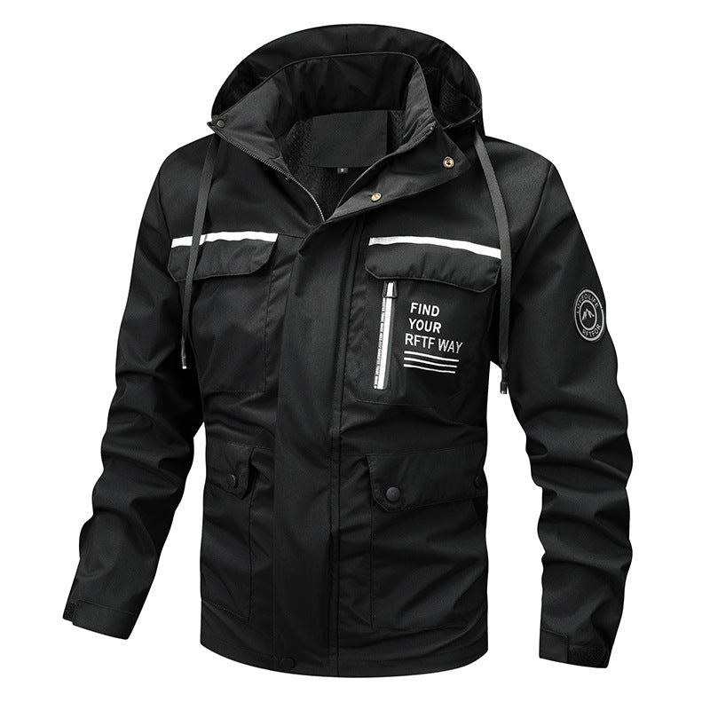Cedric | Men's Waterproof Hooded Rain Jacket