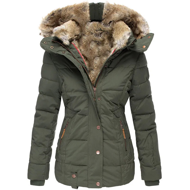 Celeste | Women's Faux Fur Hooded Puffer Jacket