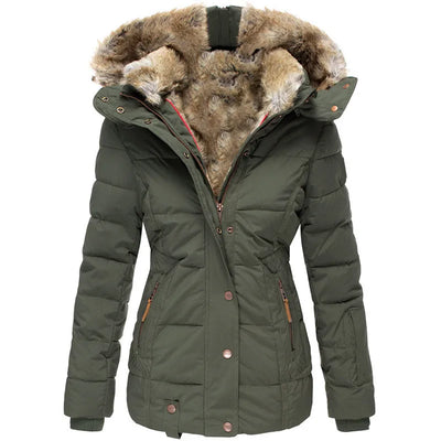 Celeste | Women's Faux Fur Hooded Puffer Jacket