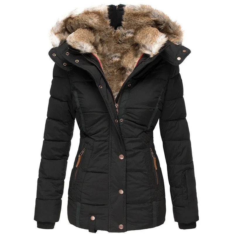 Celeste | Women's Faux Fur Hooded Puffer Jacket