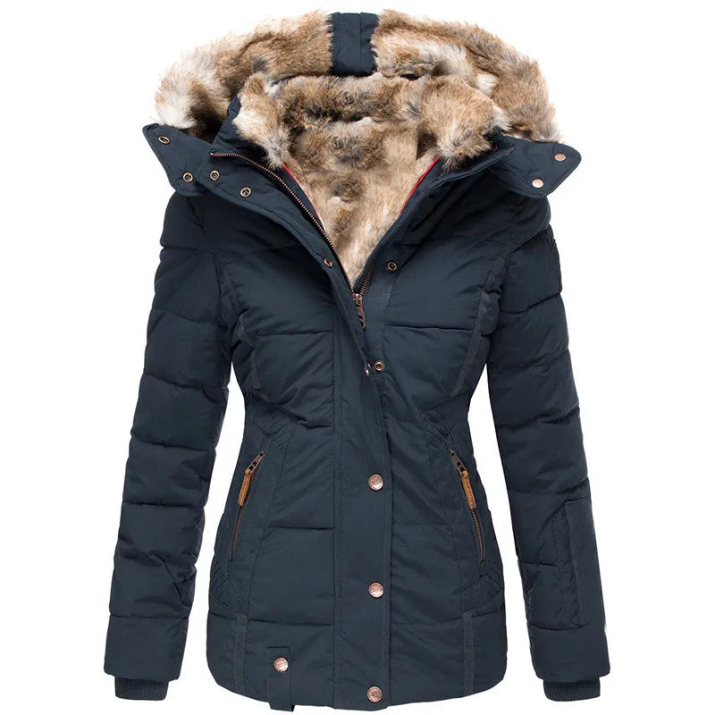 Celeste | Women's Faux Fur Hooded Puffer Jacket