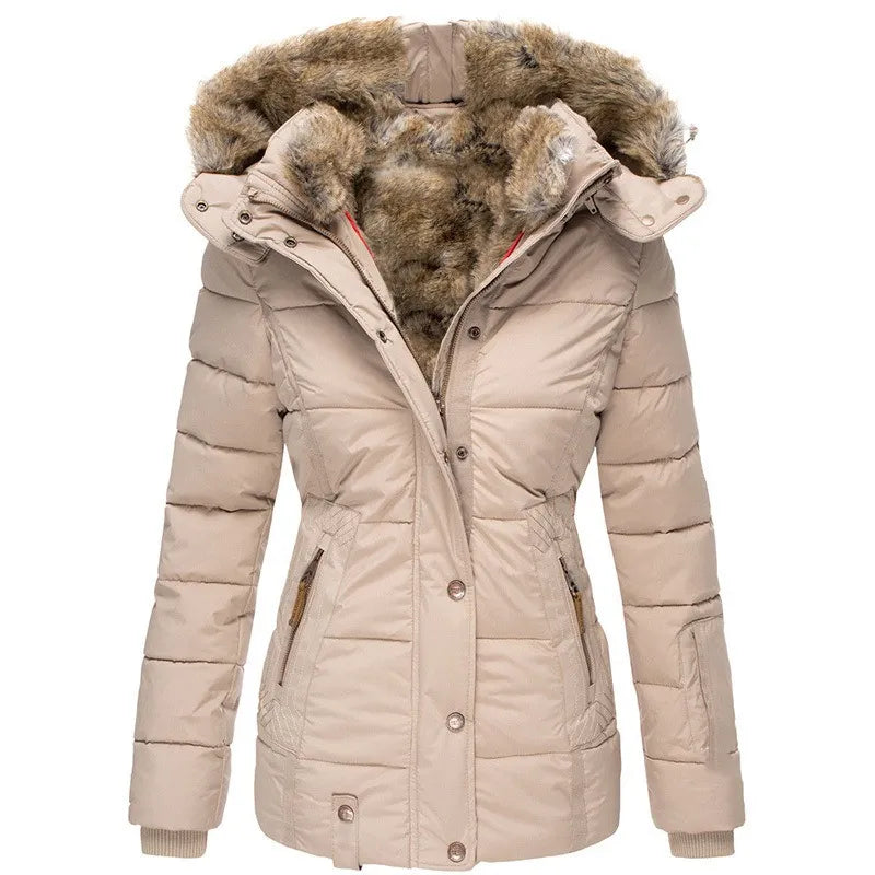 Celeste | Women's Faux Fur Hooded Puffer Jacket