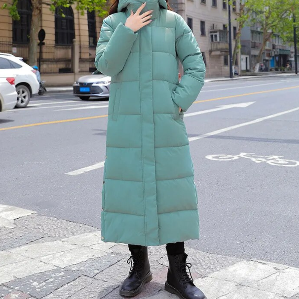 Charlotte | Women's Long Quilted Puffer Coat